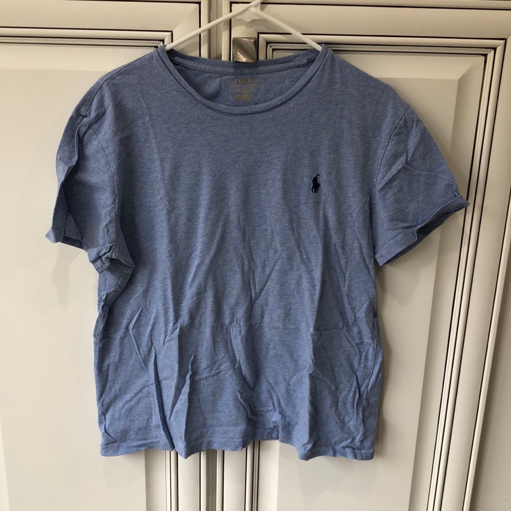 Polo light blue short sleeve t